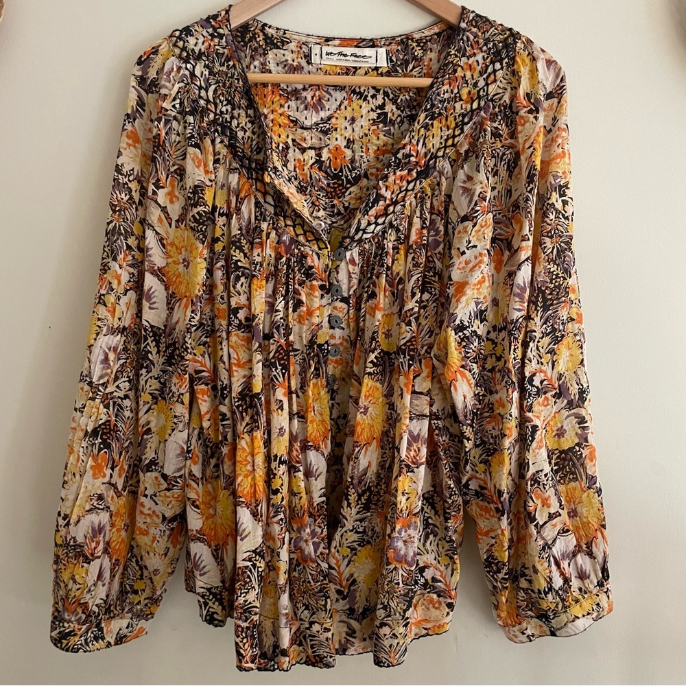 SOLD Free People Cool Meadow Printed Top